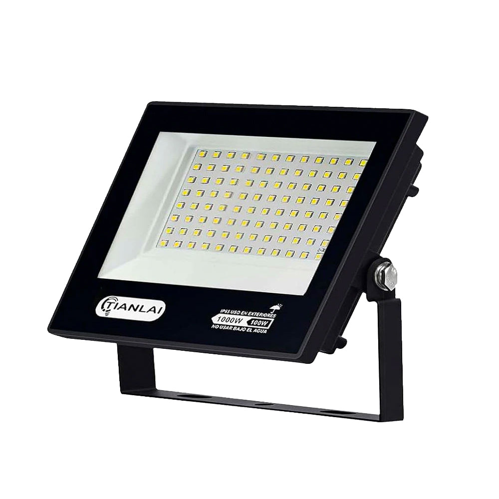 Reflector Led 100 Watts Luz Blanca Fría IP65 Para Exterior