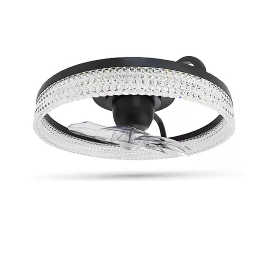 Ventilador de Techo 14 Pulgadas Luz Cálida-Fría-Neutral Silencioso 6 Velocidades