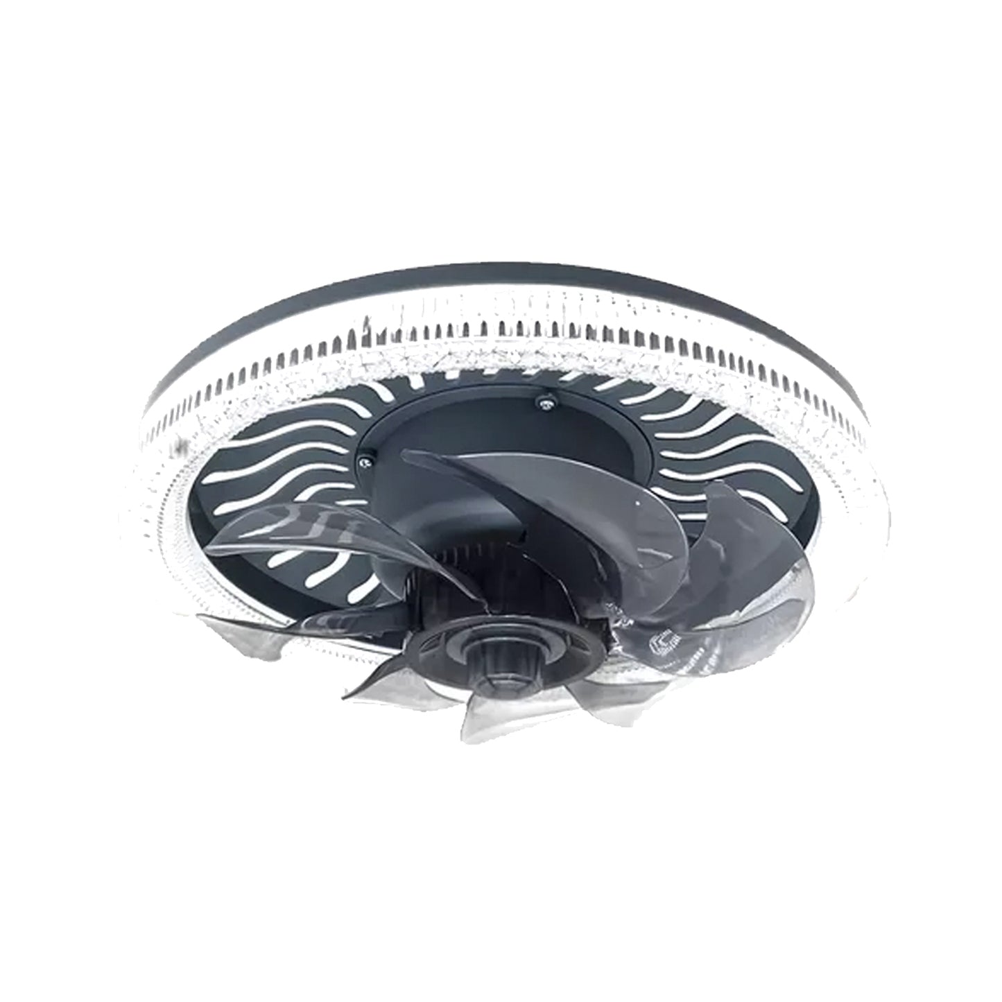 Ventilador de Techo 10" Pulgadas Base E27 Gris