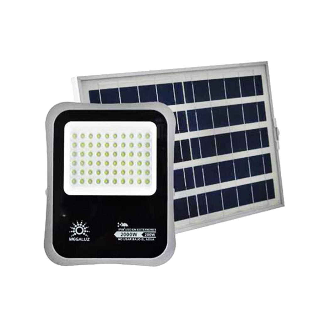 Reflector Led Solar 200 Watts Luz Fría IP66