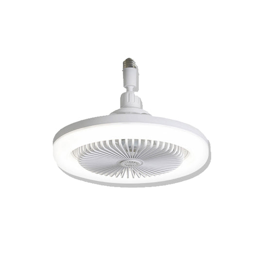 Ventilador de Techo 10" Pulgadas Base E27 C/Control Remoto Blanco