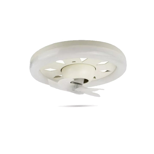 Ventilador de Techo 12" Pulgadas Base E27 C/Control Blanco